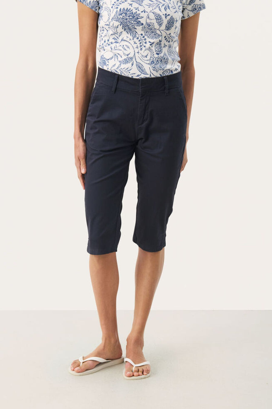 Part Two - Renata Pirate Capri - Dark navy