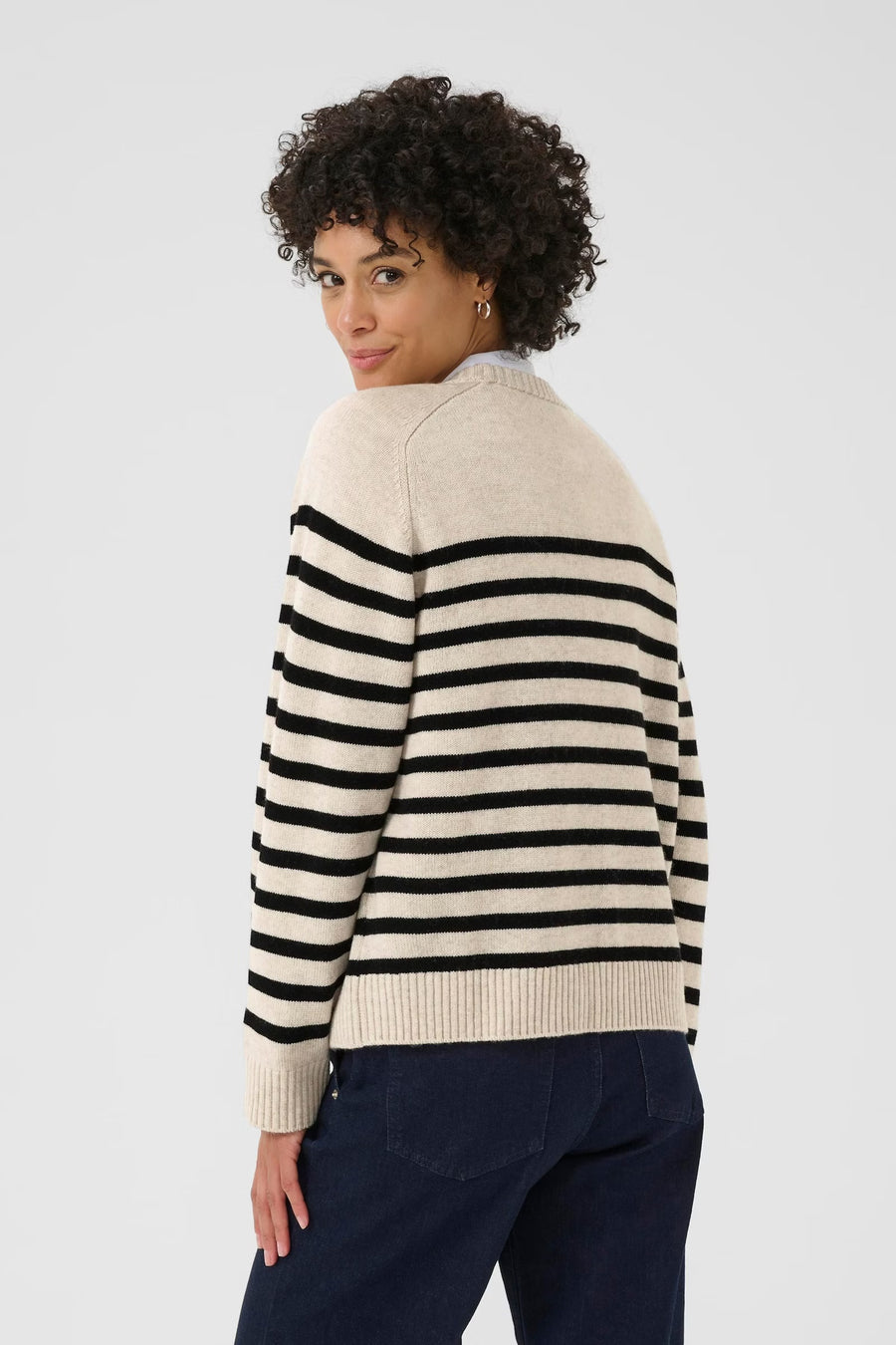 Part Two - Niaka pullover - Sort/hvid