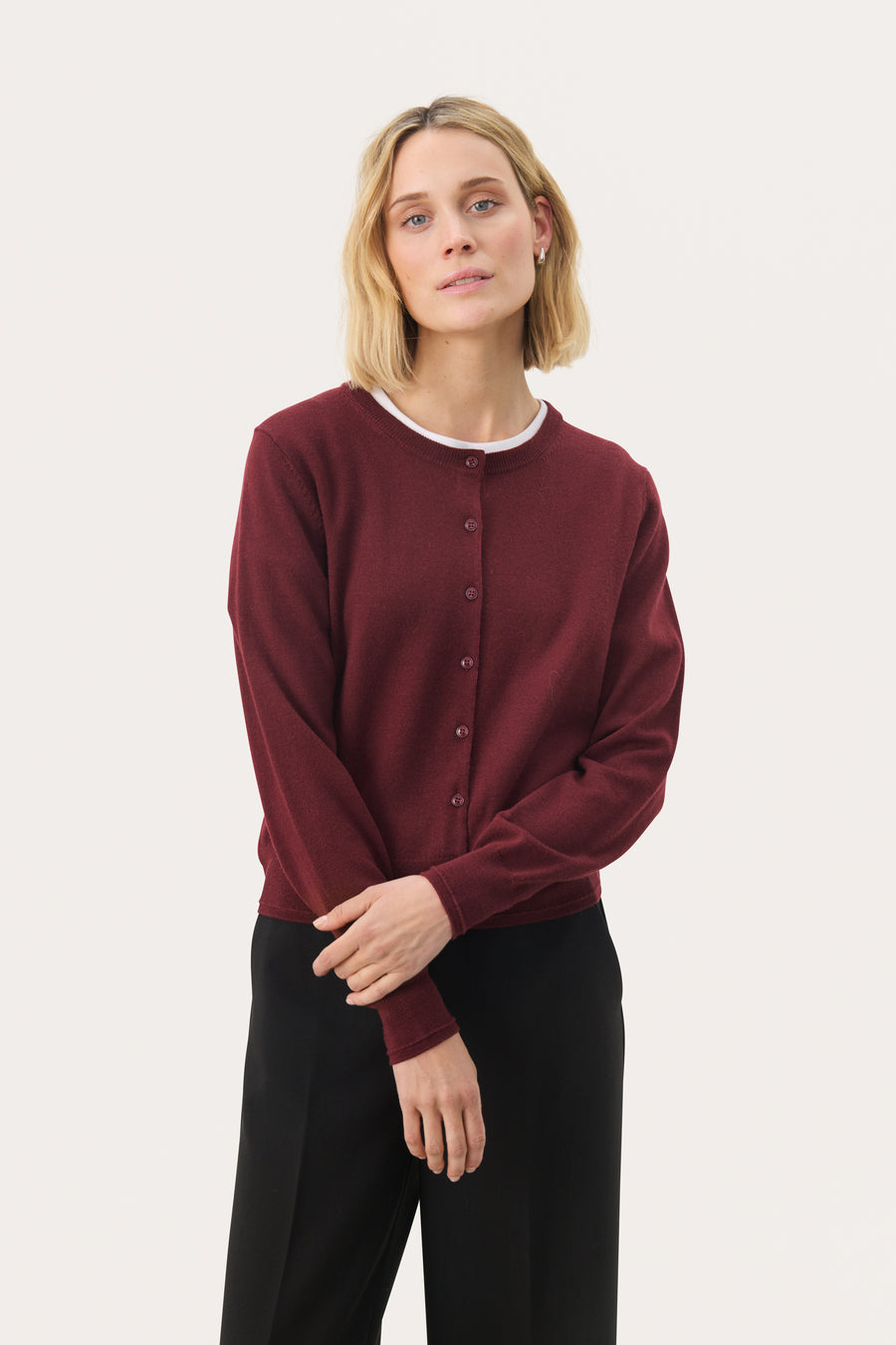 Part Two - Noelani Cardigan - Tawny Port
