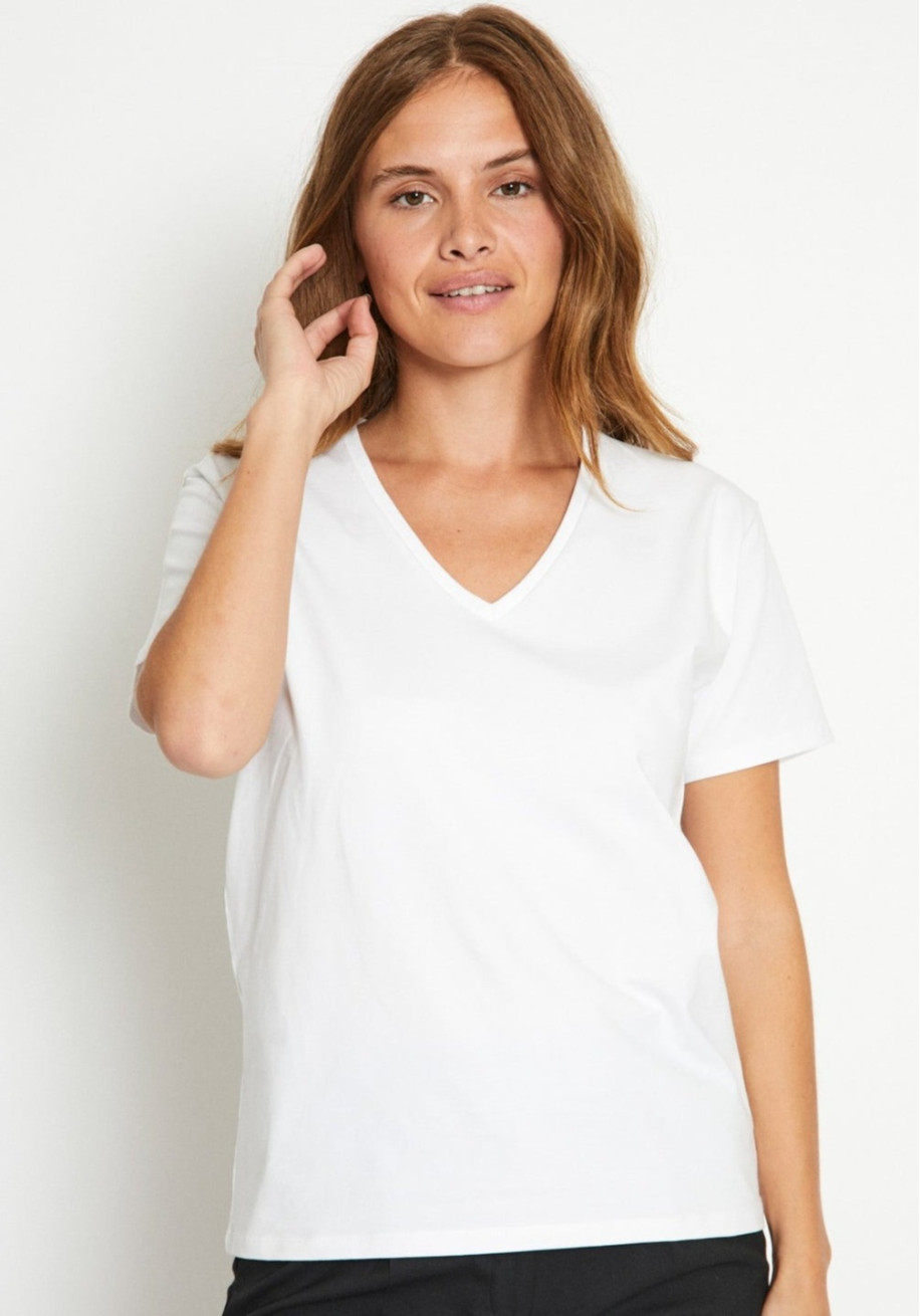 Bruun & Stengade - Adrianne Regular Fit T-shirt - White