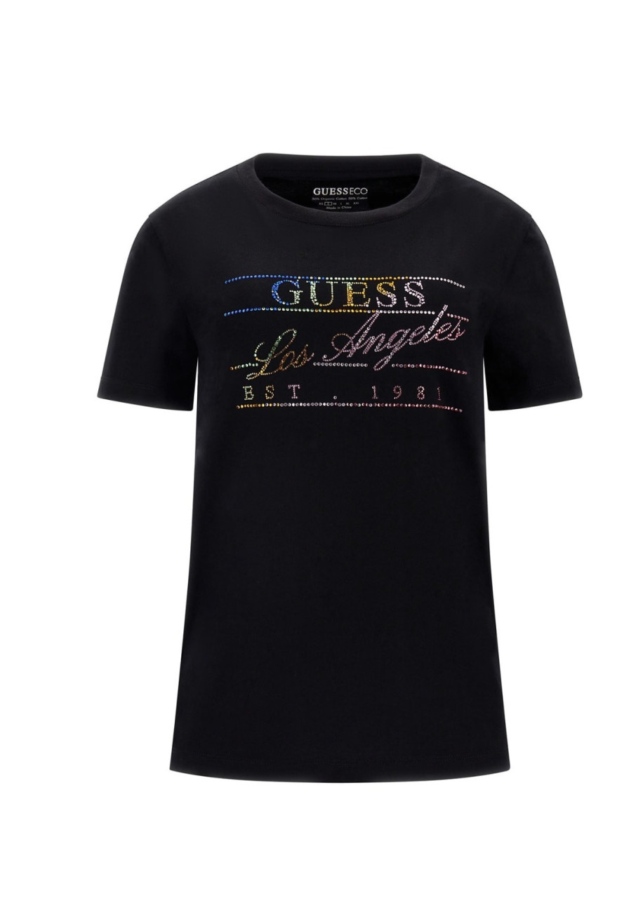 Guess - Rainbow T-shirt - sort