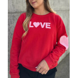 Lulu´s Love Sweatshirt - Rød/pink