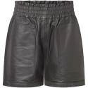 Depeche - Læder Shorts - Charcoal