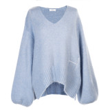 Hést - Sofie V-neck sweater - Light blue
