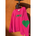 Luluś Love - sweatshirt - fuchia/grøn