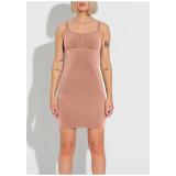 Lykkeland Ateliér - Slip Dress - Tan