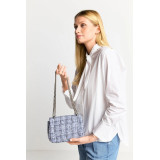 Rich & Royal - Mini tweed bag - blå