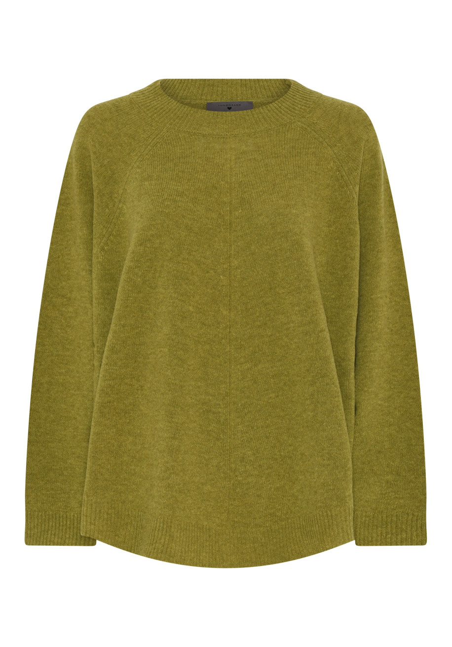 Lundgaard - One size knit - green melange