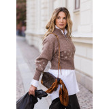 Hést - Märtha cardigan - brown