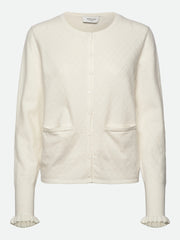 Rosemunde - Dahlia O-neck cardigan - Ivory