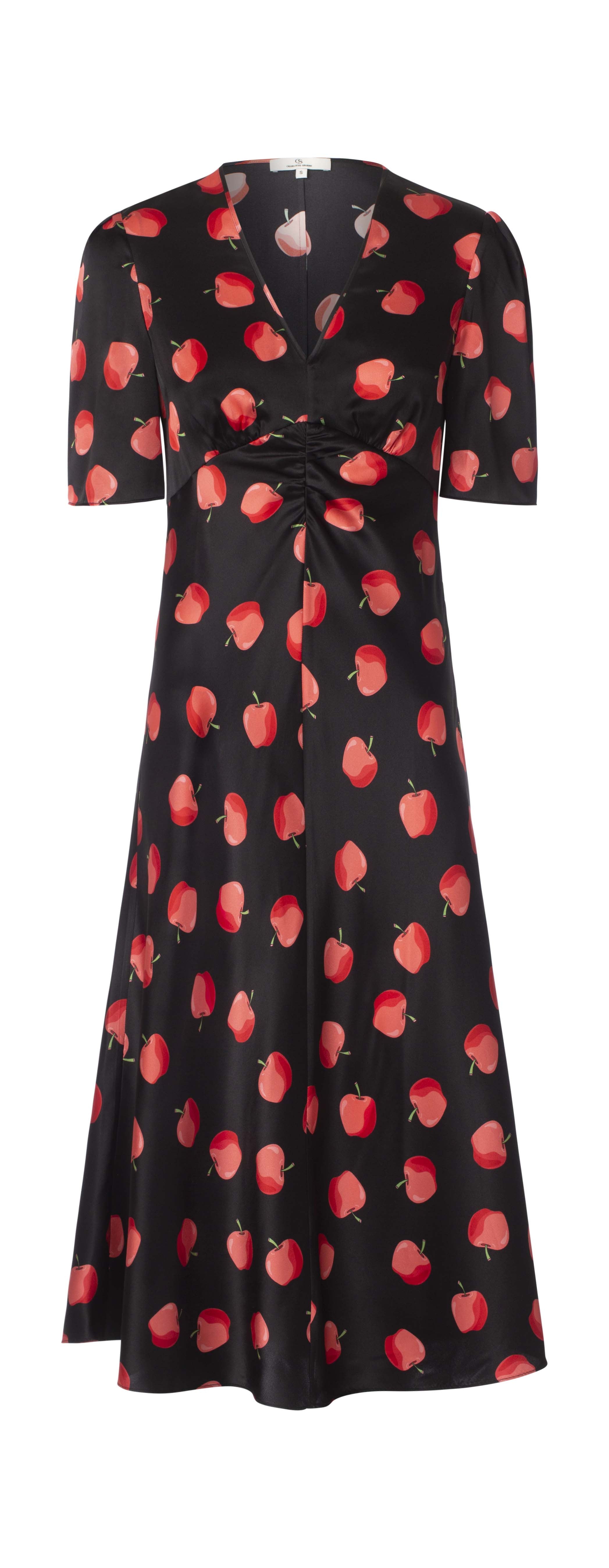 Charlotte Sparre - Smooth Dress Apples Black