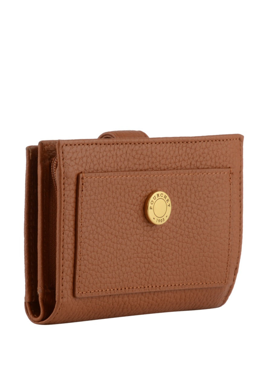 Pourchet læder wallet - Camel 