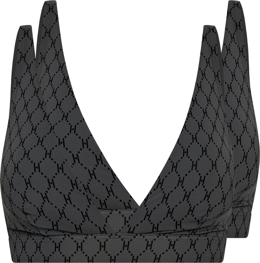 Hype the Detail - 2pak soft bra - Grey