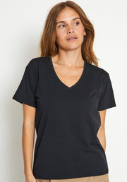 Bruun & Stengade -  Adrianne Regular Fit T-shirt - Black