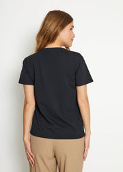 Bruun & Stengade -  Adrianne Regular Fit T-shirt - Black