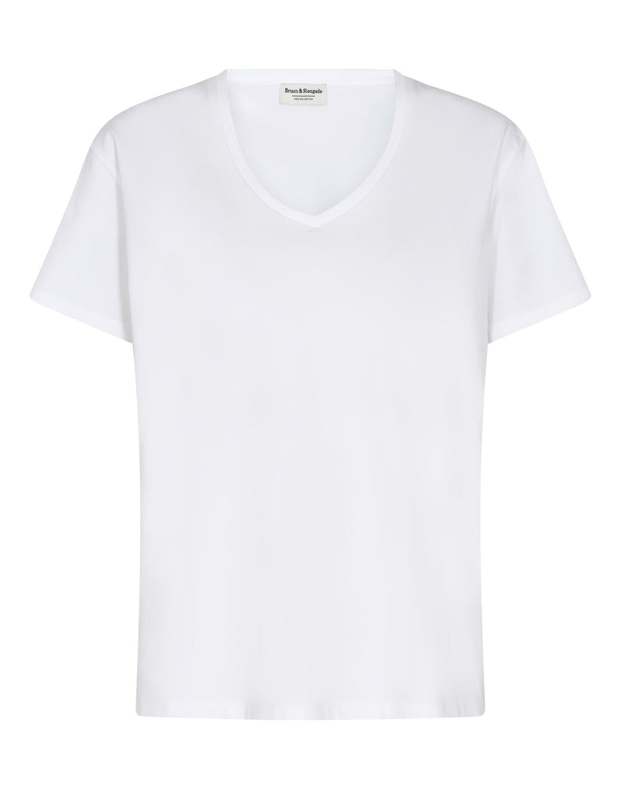 Bruun & Stengade - Adrianne Regular Fit T-shirt - White