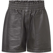 Depeche - Læder Shorts - Charcoal 