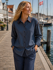 OM-HU - Jenny skjorte - Blå