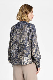 Gustav - Sikka blouse - After Midnight w. Print