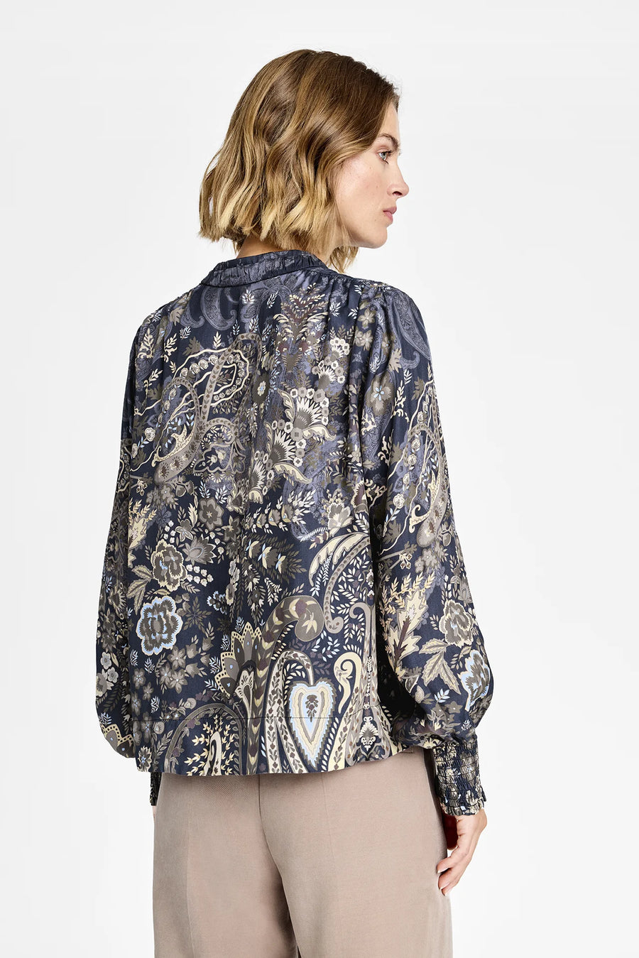 Gustav - Sikka blouse - After Midnight w. Print