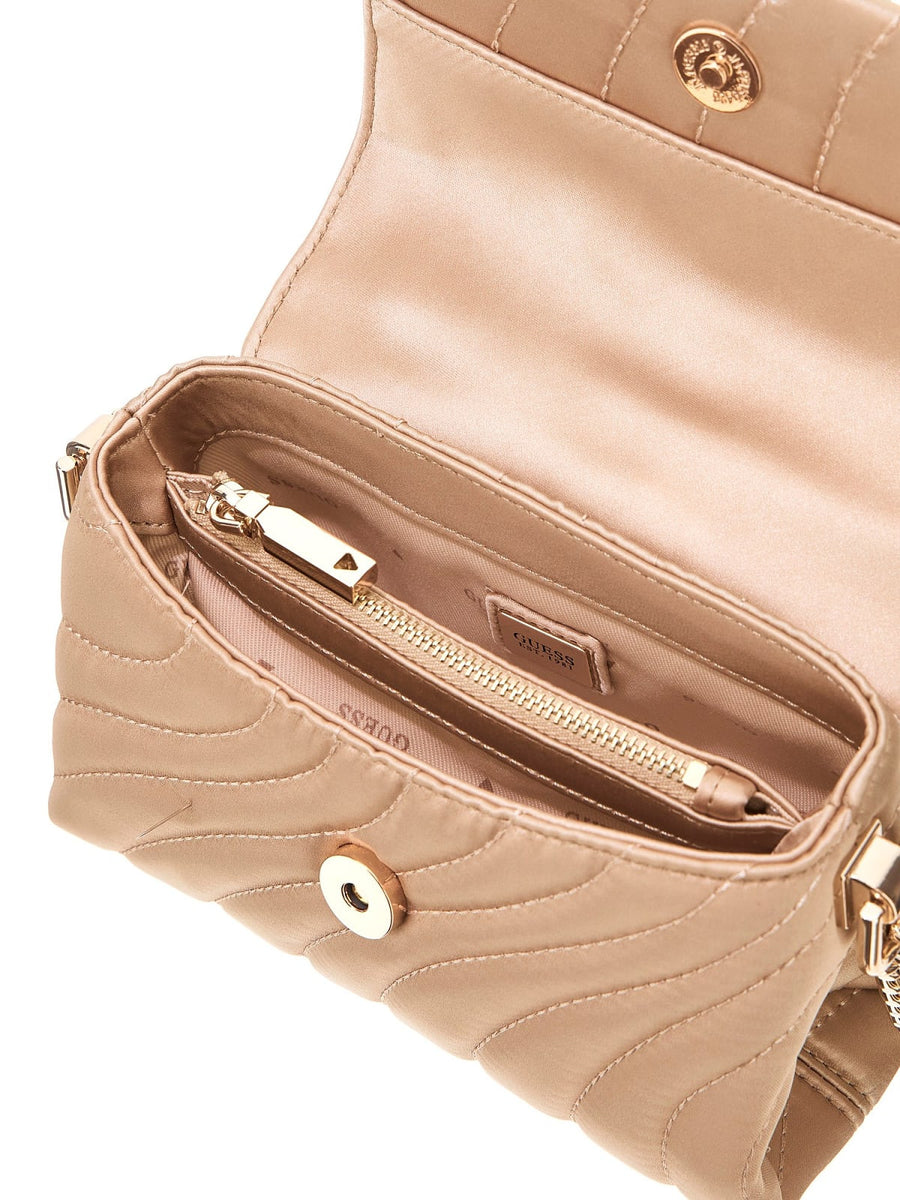 Guess Janek mini crossbody flap - creme 