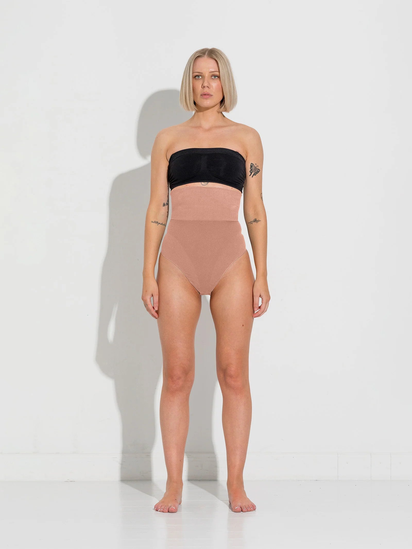 Lykkeland Ateliér - High Waist G-streng - Tan