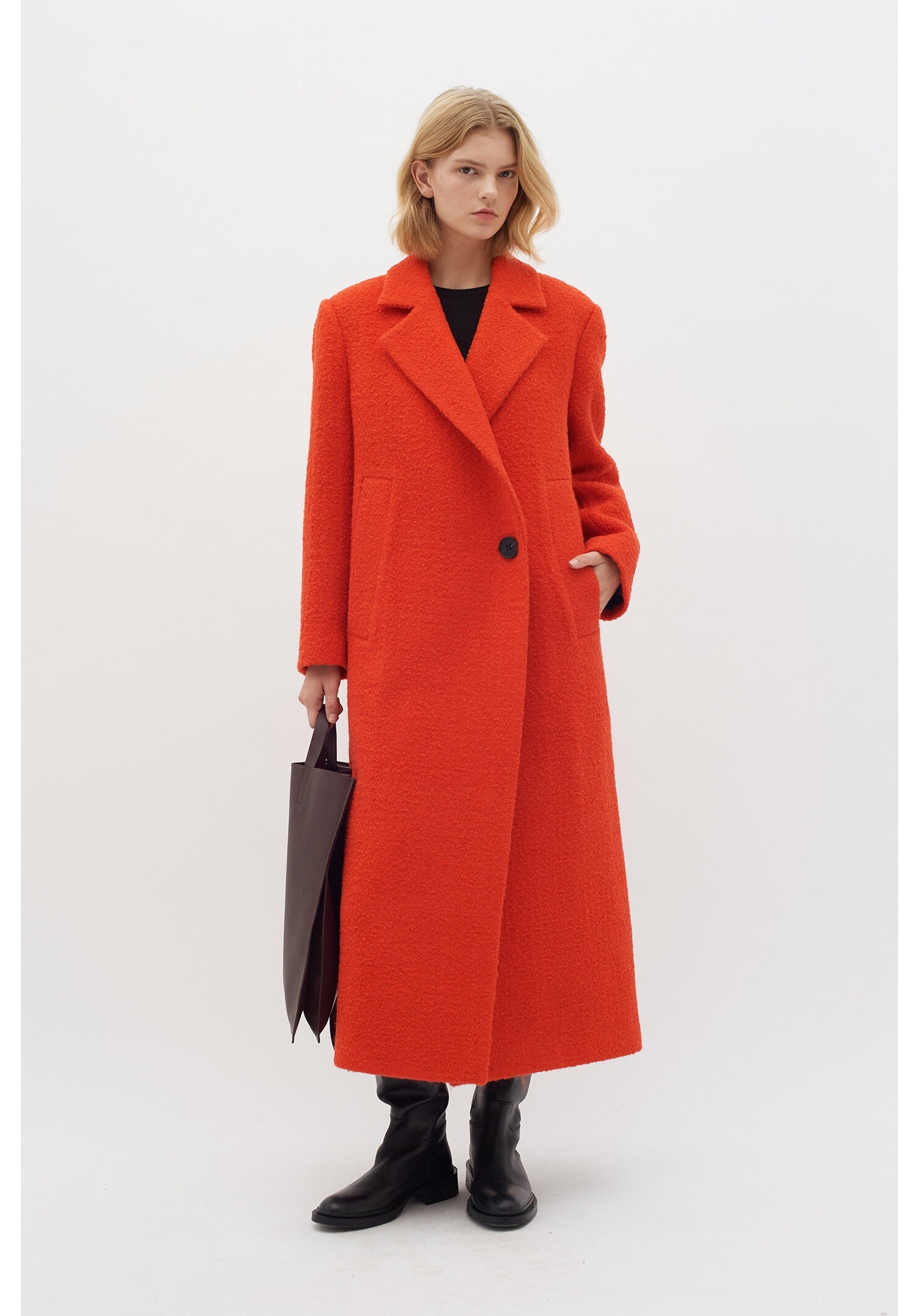 InWear - Tanay Long coat - deep orange 