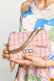 Rich & Royal - Mini tweed bag - pink