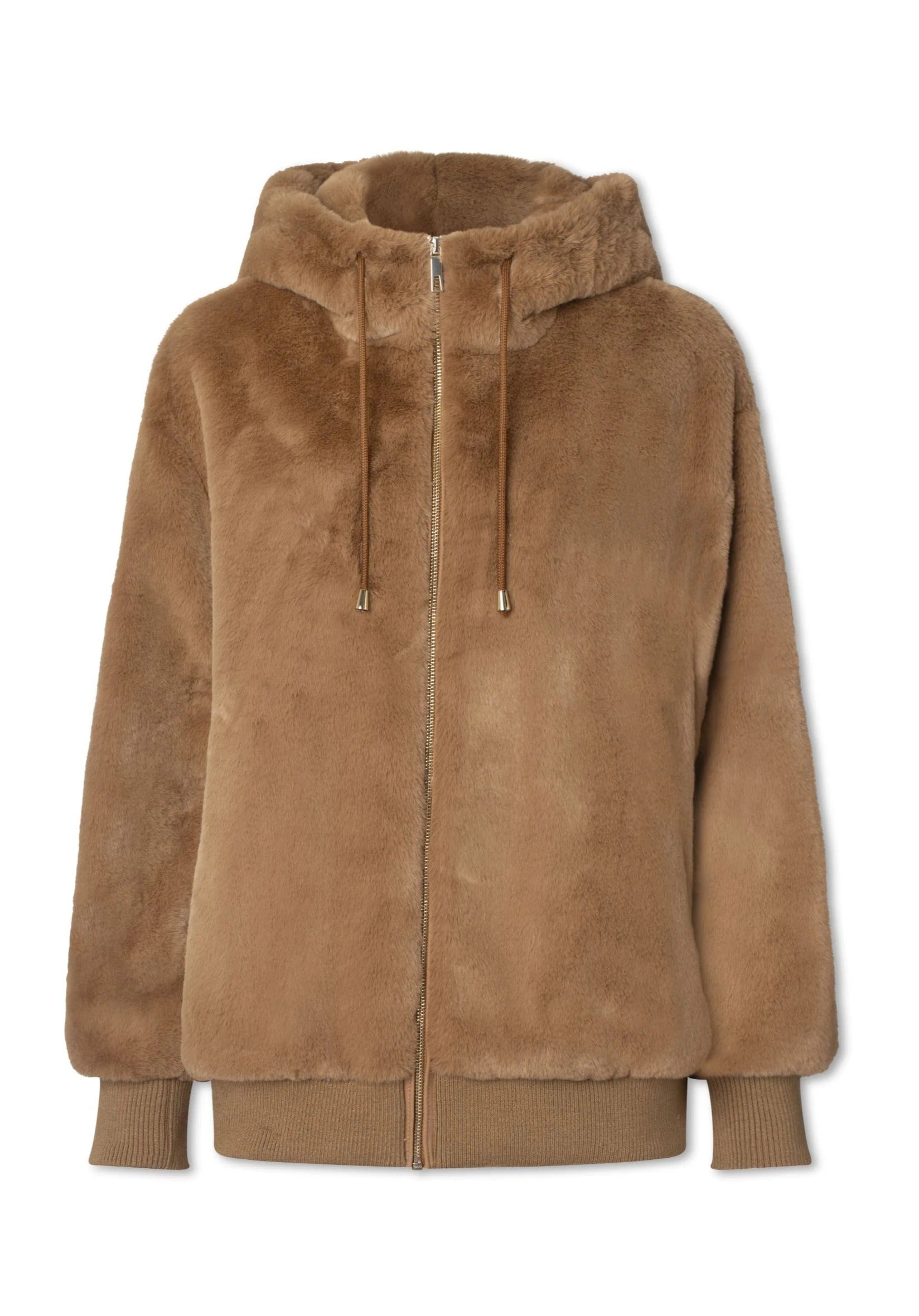 Charlotte Sparre - Hoodie Jakke - Cognac