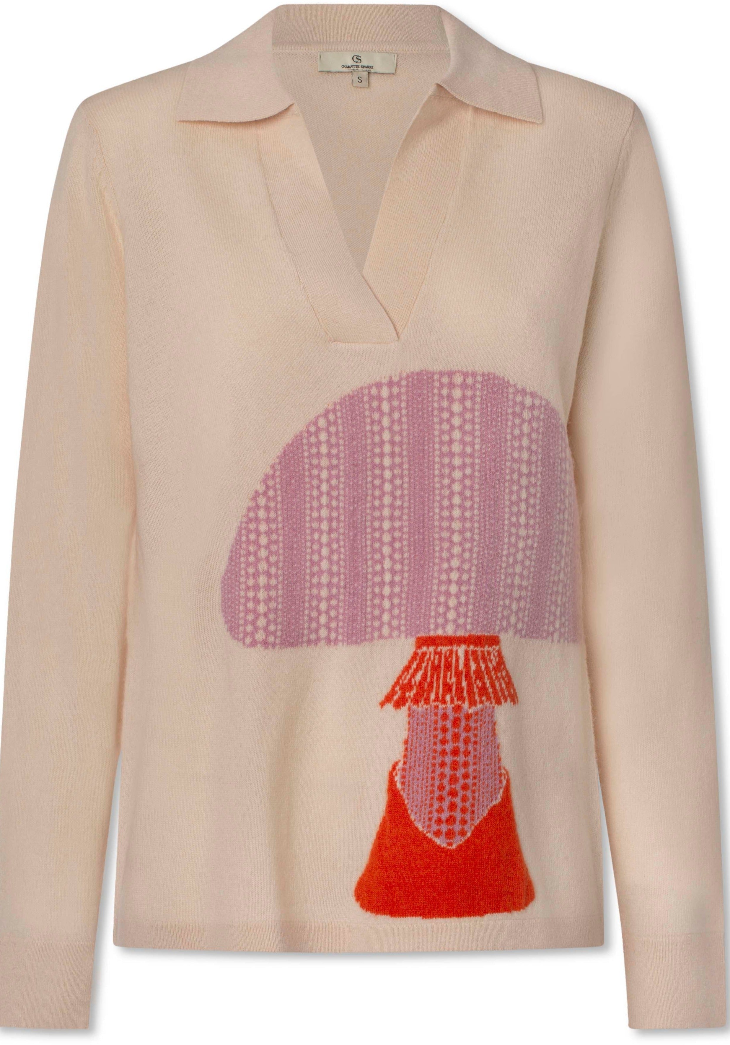 Charlotte Sparre - Collar knit - mushroom cream