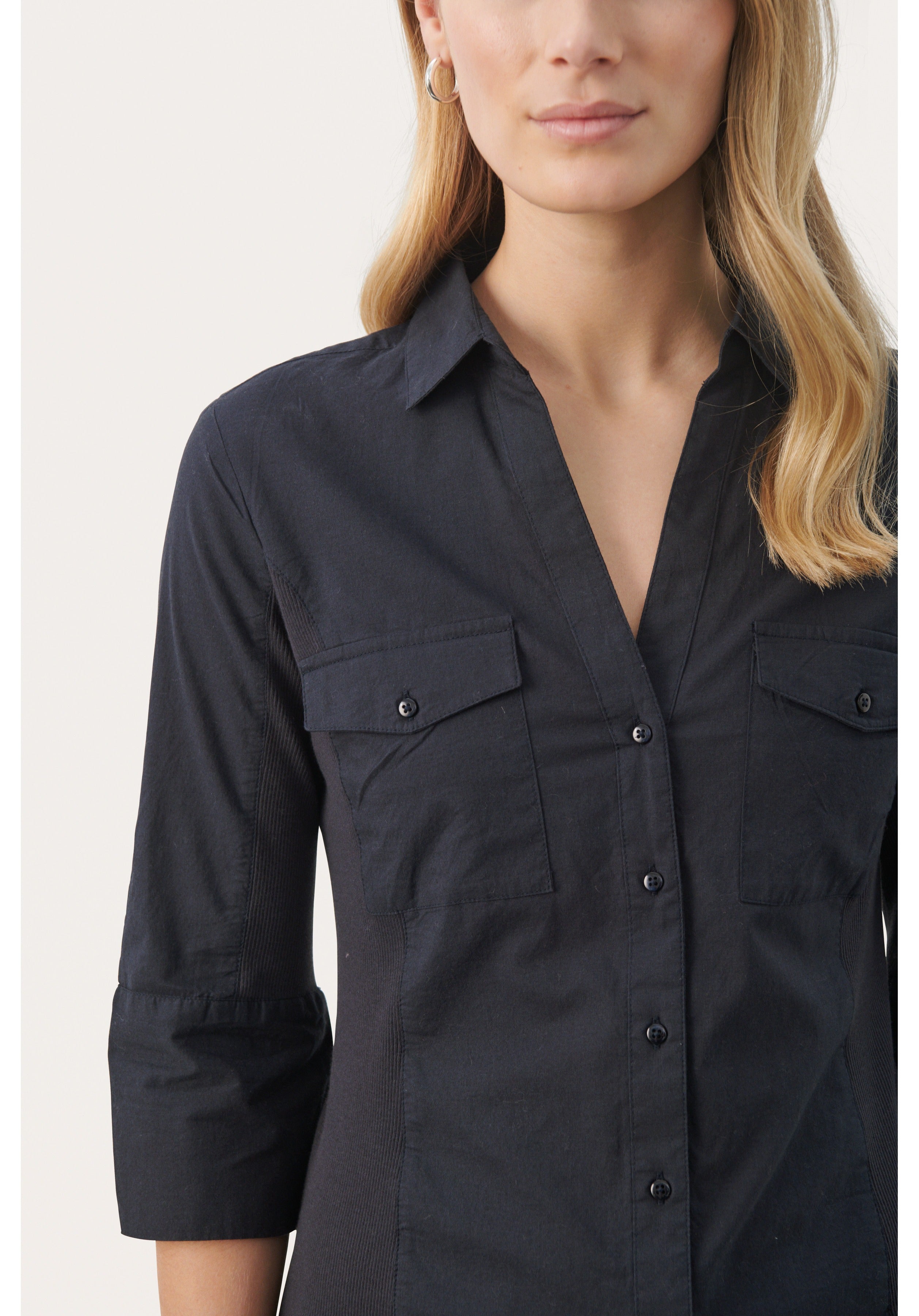 Part Two - Cortnia shirt - Navy blå