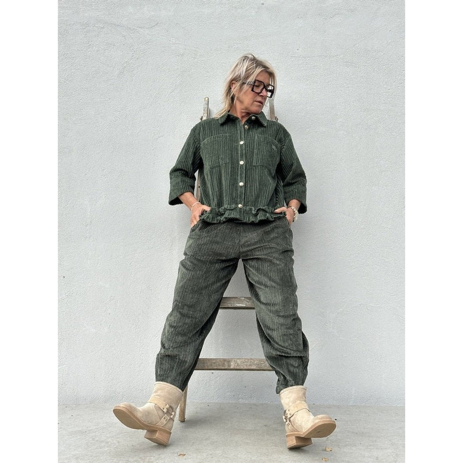 Gaspar - Colorado Corduroy pant - Bottle green