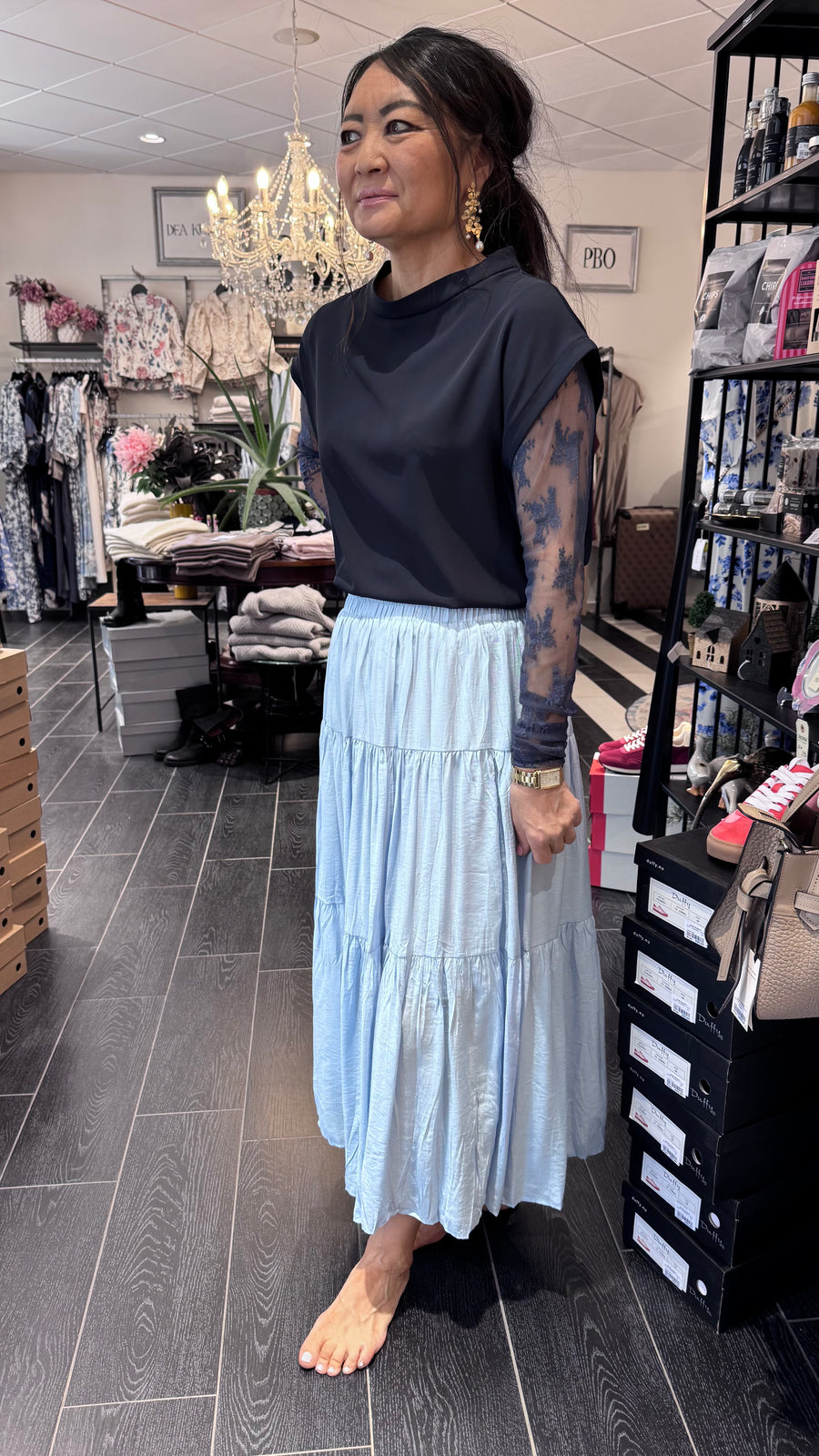 Qnuz - Volumineuse Skirt - Blue
