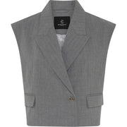 Bruuns Bazaar - Latania Linis waistcoat - Grey