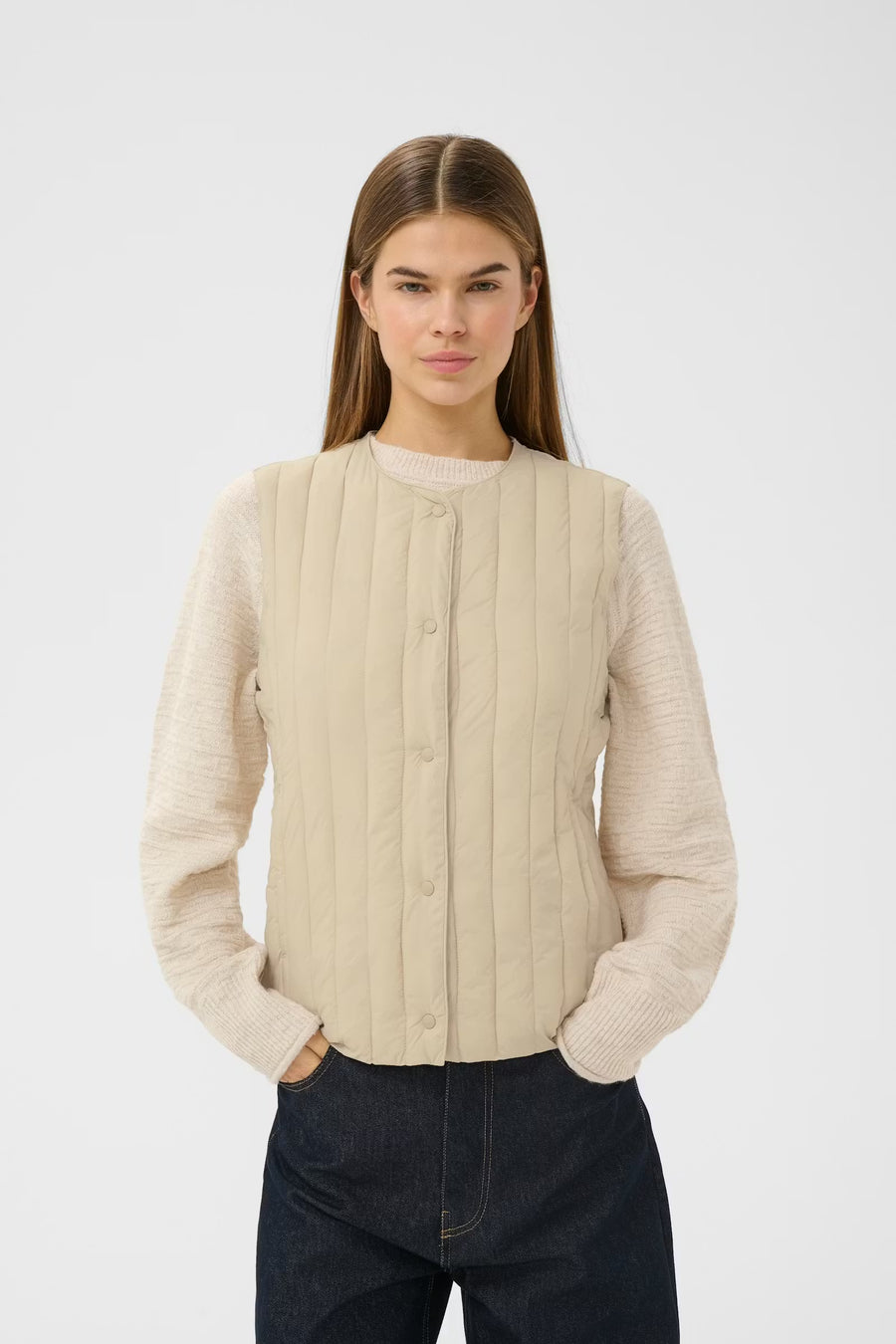 InWear - Glyn waistcoat - Sandstone