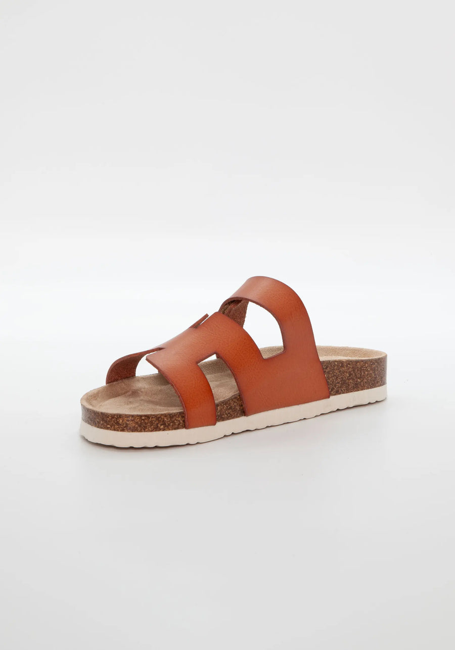 Duffy - Slippers med høj sål - Camel