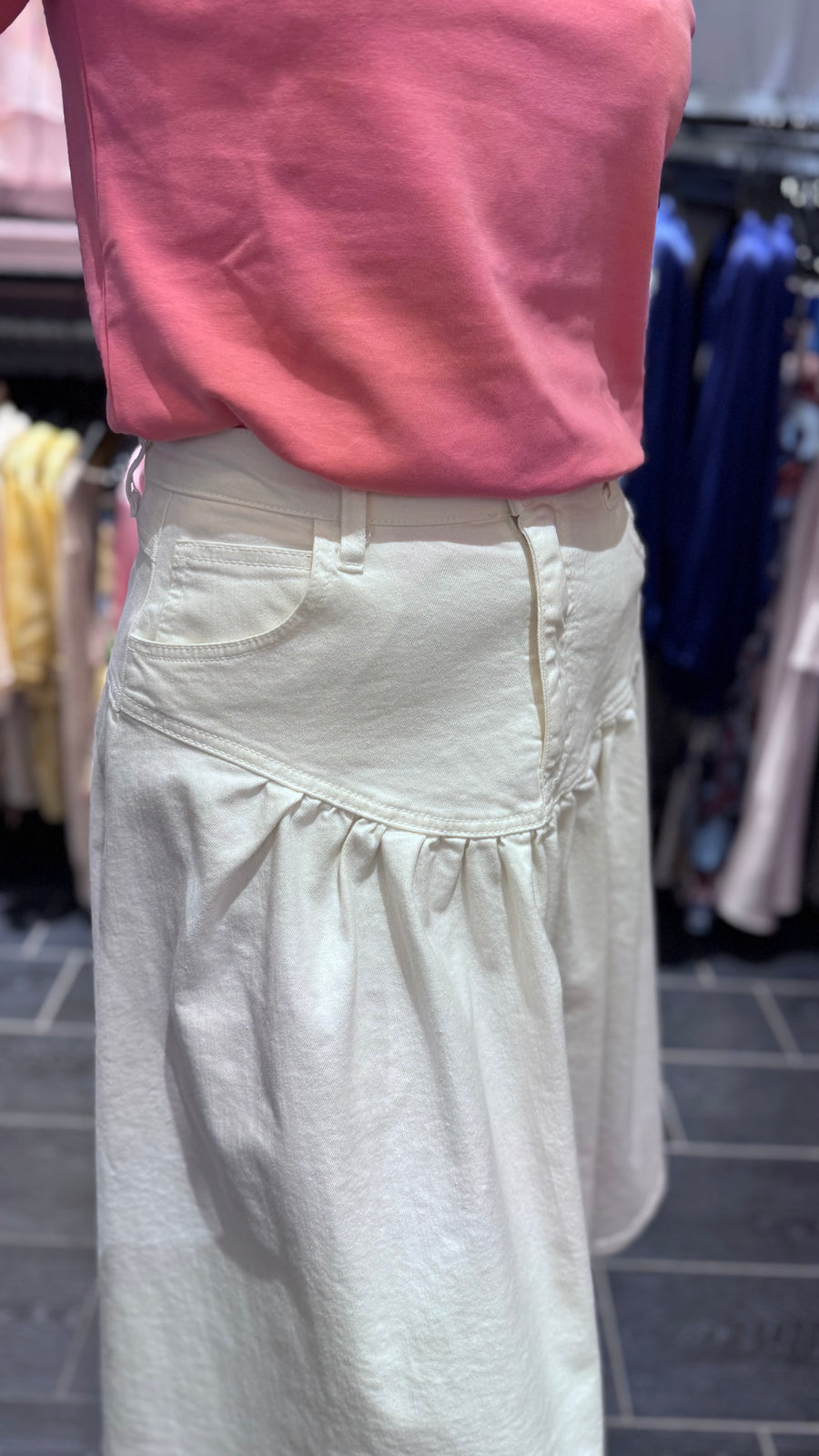 Please - Anne cotton skirt - White