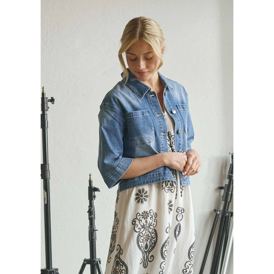 Isay - Capri denim jacket - Denim wash
