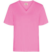 Isay - Gritt V-neck tee - Hot pink