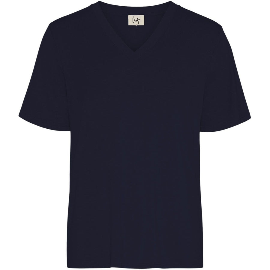Isay - Gritt V-neck tee - Navy