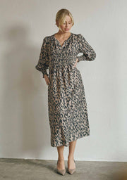 Isay - Ane V-neck dress - Black drops