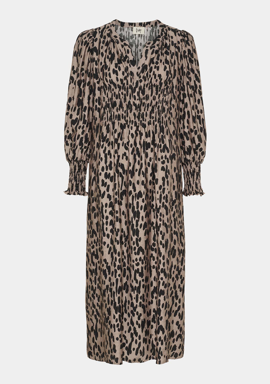 Isay - Ane V-neck dress - Black drops