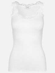 Rosemunde - Babette silk u-neck top - new white