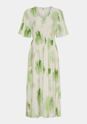 Isay - Ane stretch dress - Green watercolor