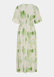 Isay - Ane stretch dress - Green watercolor