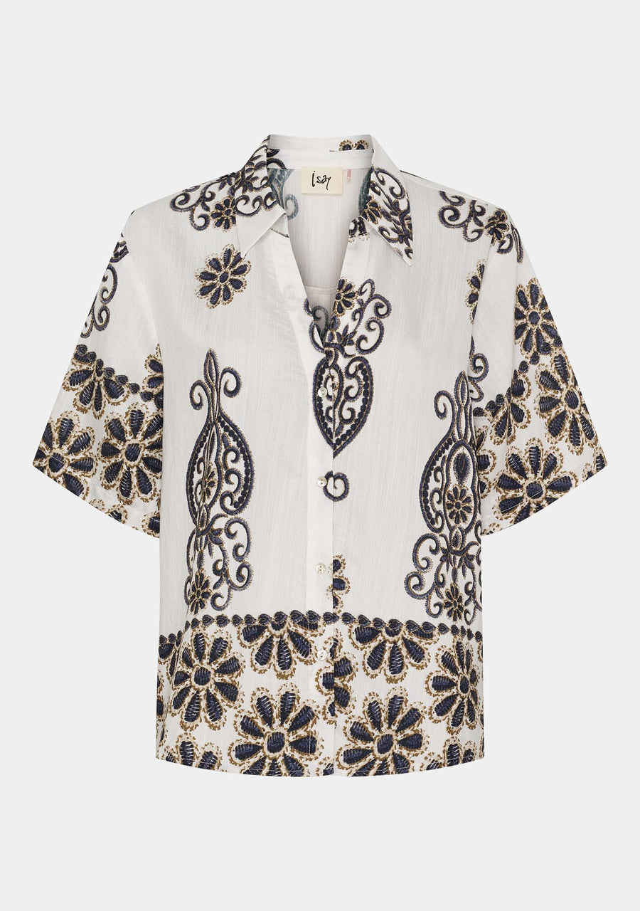 Isay - Ane button shirt - Summer border