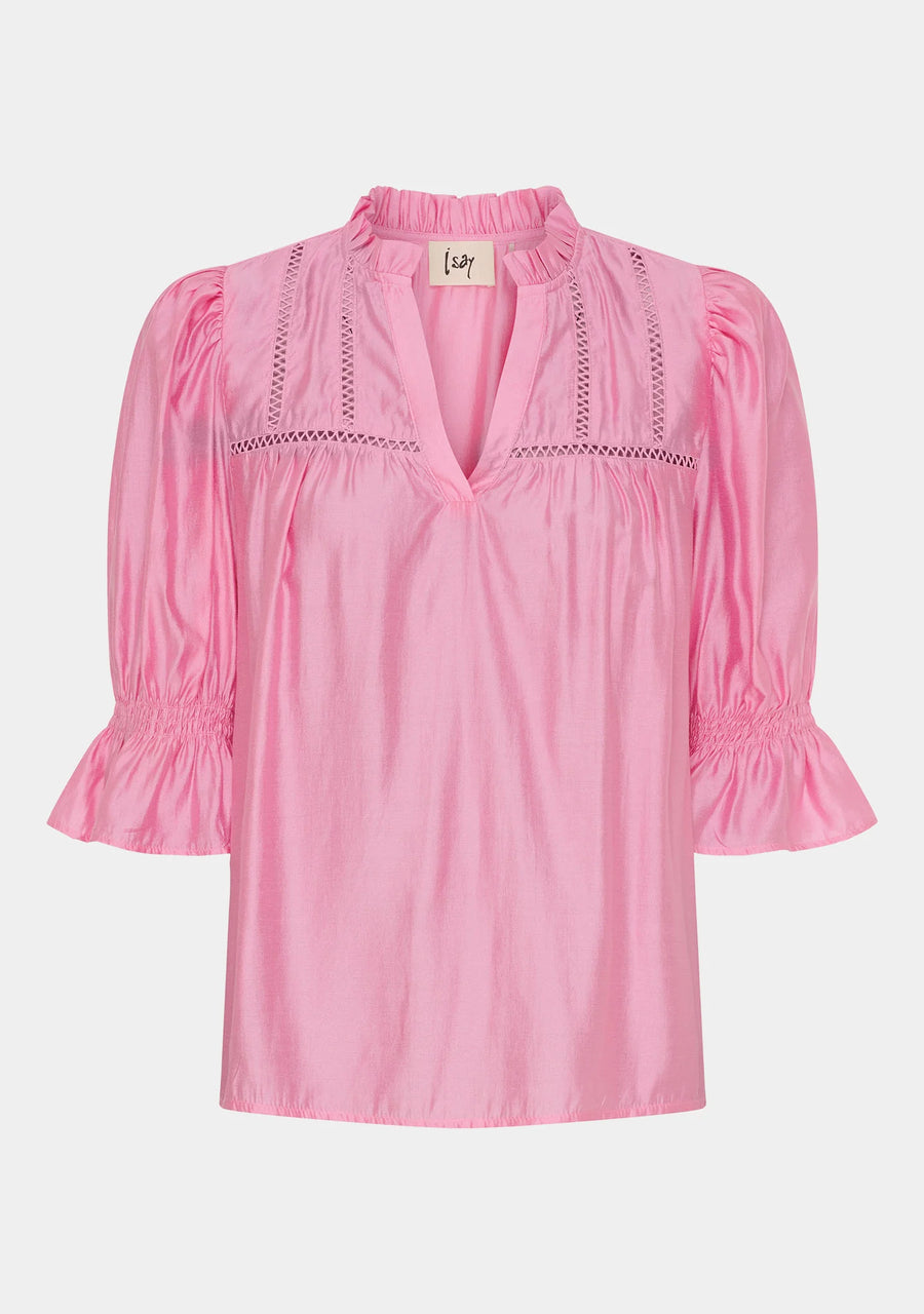 Isay - Marie s/s blouse - Fresh pink