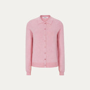 Soft Rebels - Marla collar cardigan knit - Bleached Mauve Melange