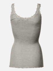 Rosemunde - Babette silk deep back - Light grey melange