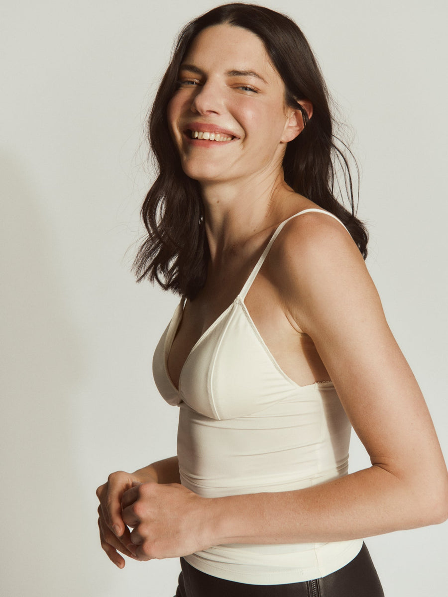 Rosemunde - Billie SL cup top - Ivory